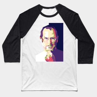 Steve Jobs pop art style Baseball T-Shirt